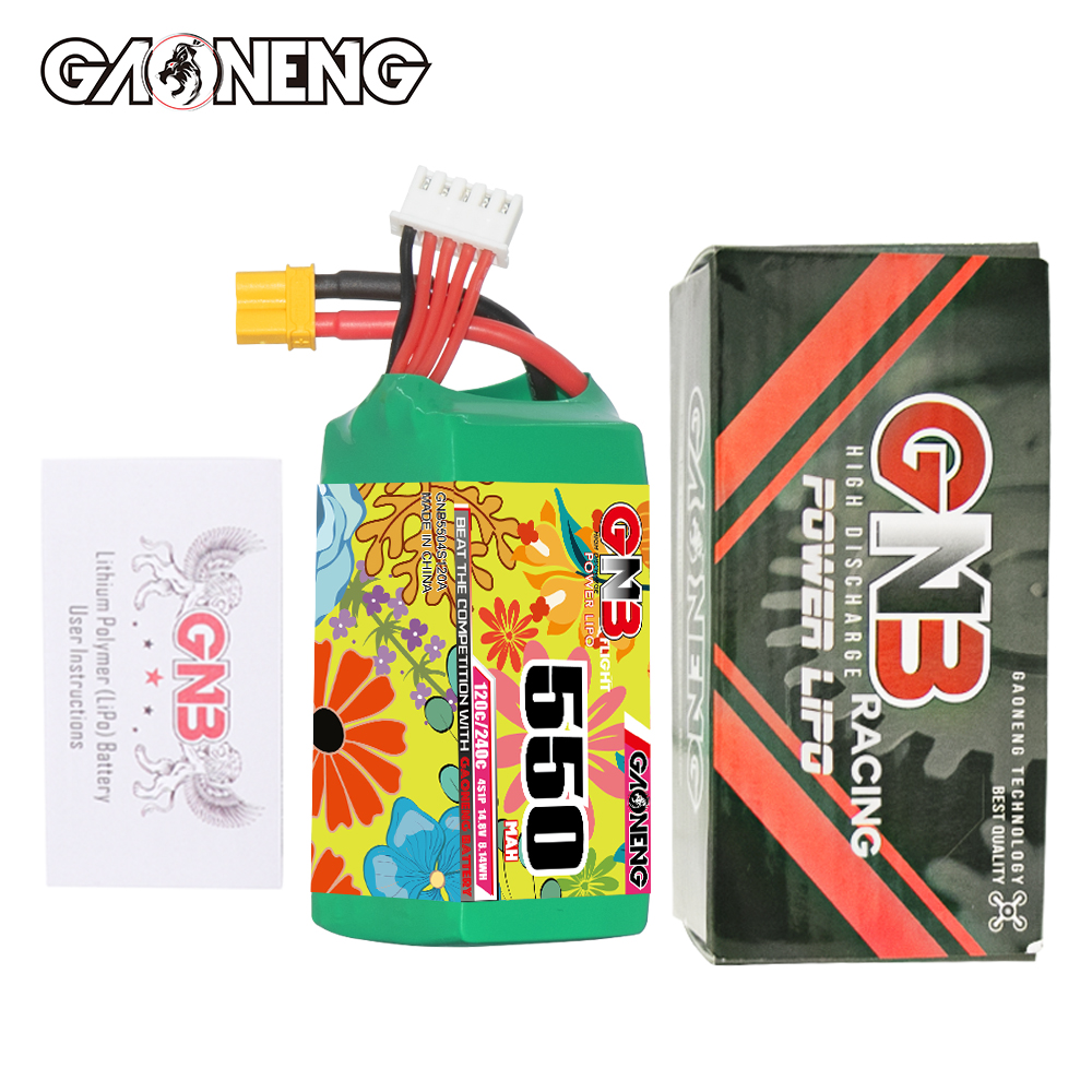 GAONENG GNB 4S 14.8V 550mAh 120C XT30 LiPo Battery