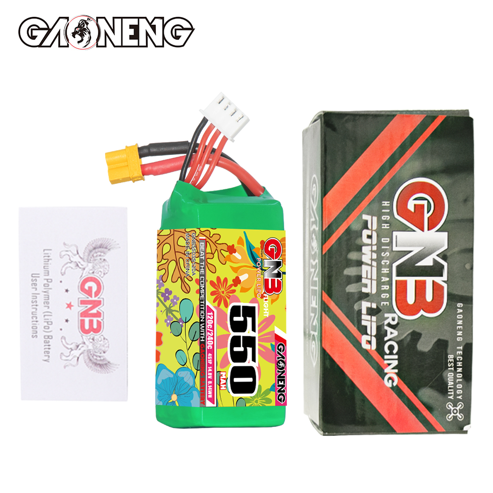 GAONENG GNB 4S 14.8V 550mAh 120C XT30 LiPo Battery