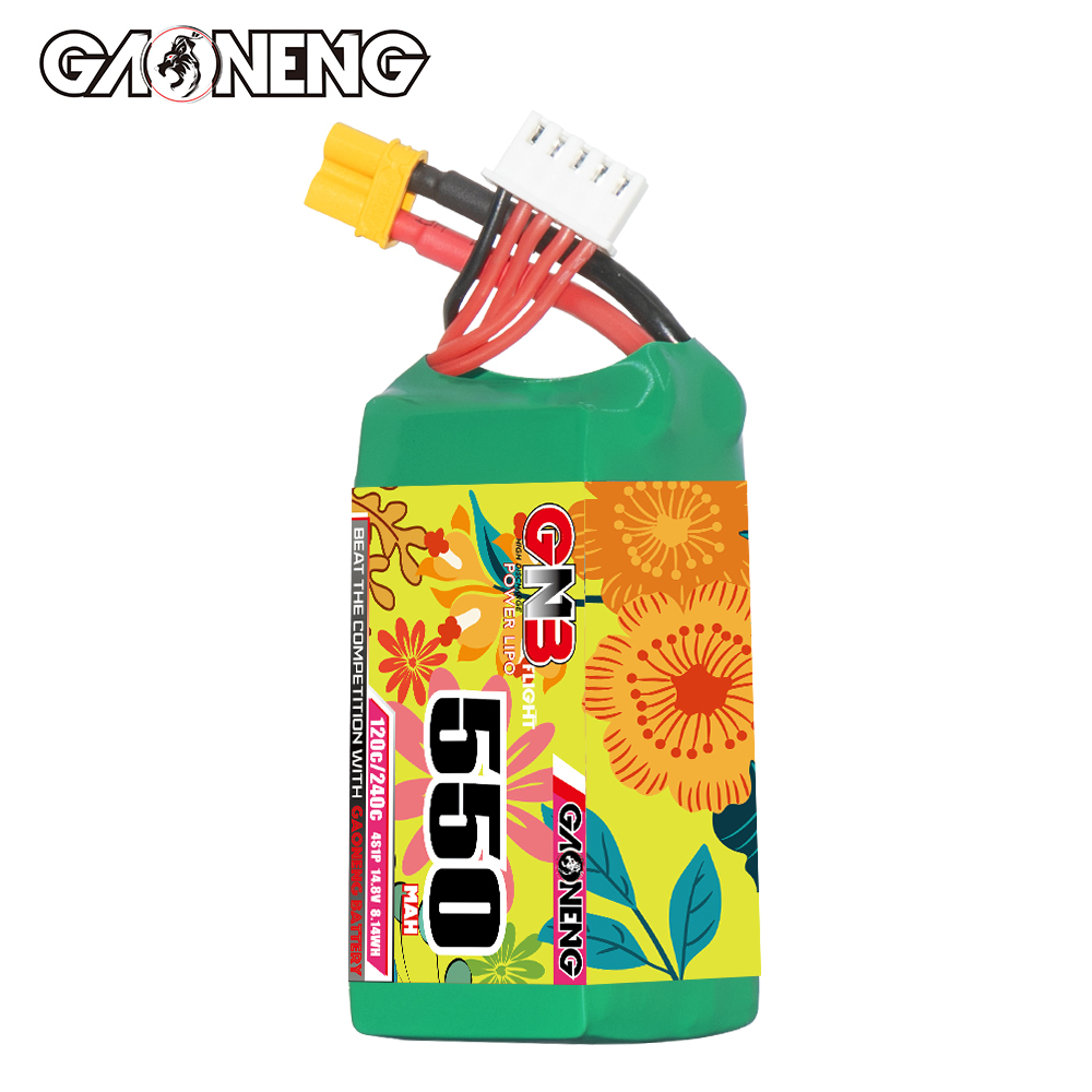 GAONENG GNB 4S 14.8V 550mAh 120C XT30 LiPo Battery
