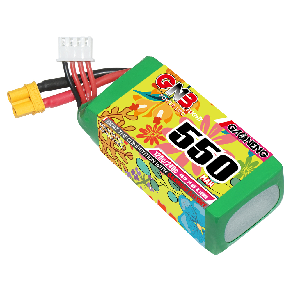 GAONENG GNB 4S 14.8V 550mAh 120C XT30 LiPo Battery