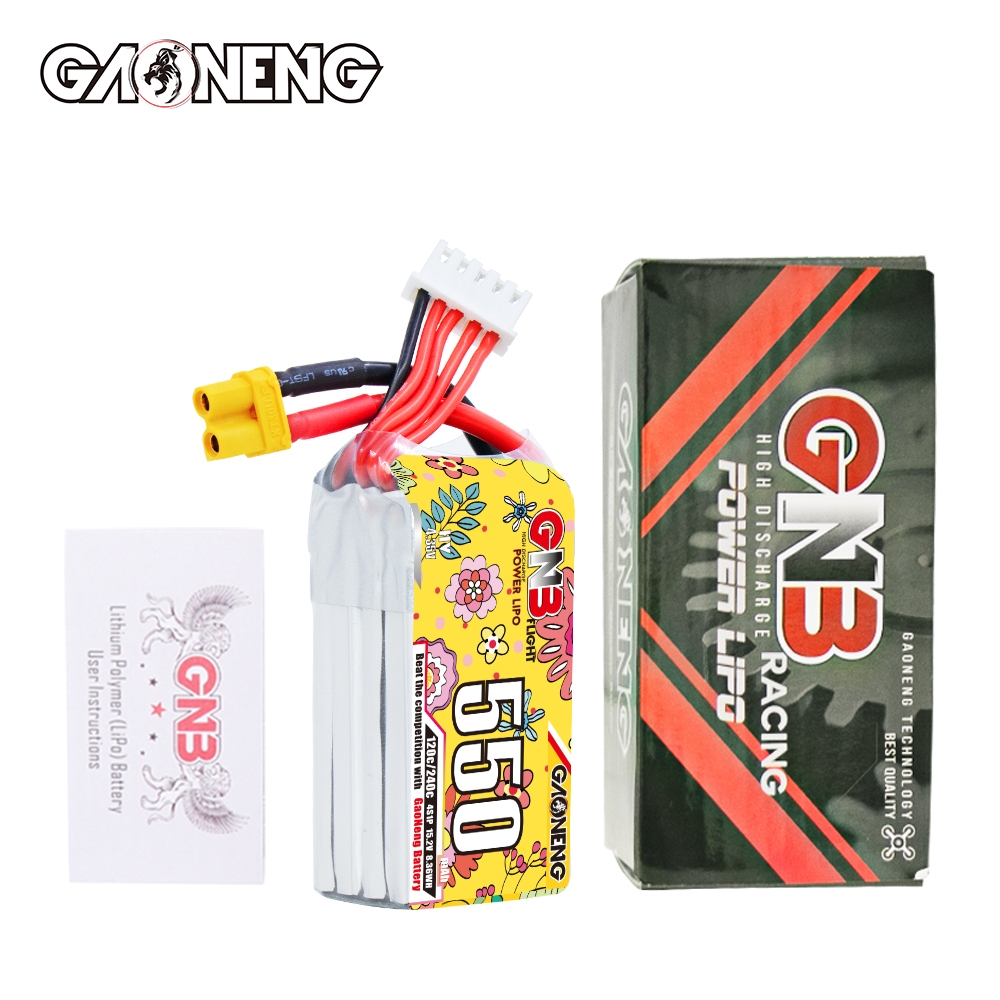GAONENG GNB LiHV 4S 15.2V 550mAh 120C XT30 HV LiPo Battery
