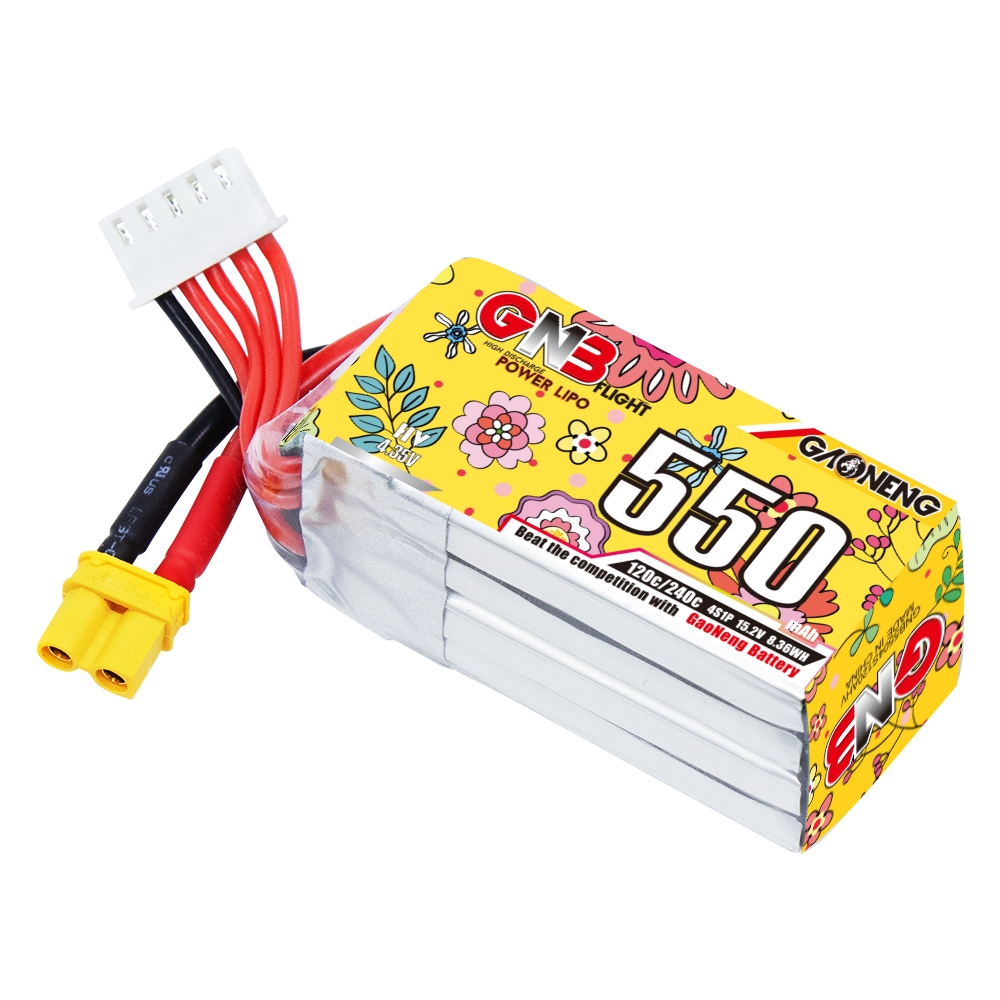 GAONENG GNB LiHV 4S 15.2V 550mAh 120C XT30 HV LiPo Battery