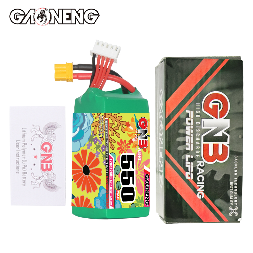 GAONENG GNB 5S 18.5V 550mAh 120C XT30 LiPo Battery Square Type