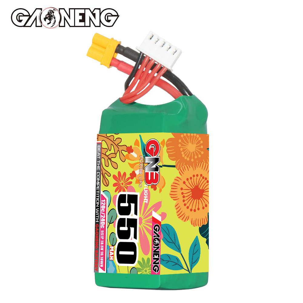 GAONENG GNB 5S 18.5V 550mAh 120C XT30 LiPo Battery Square Type
