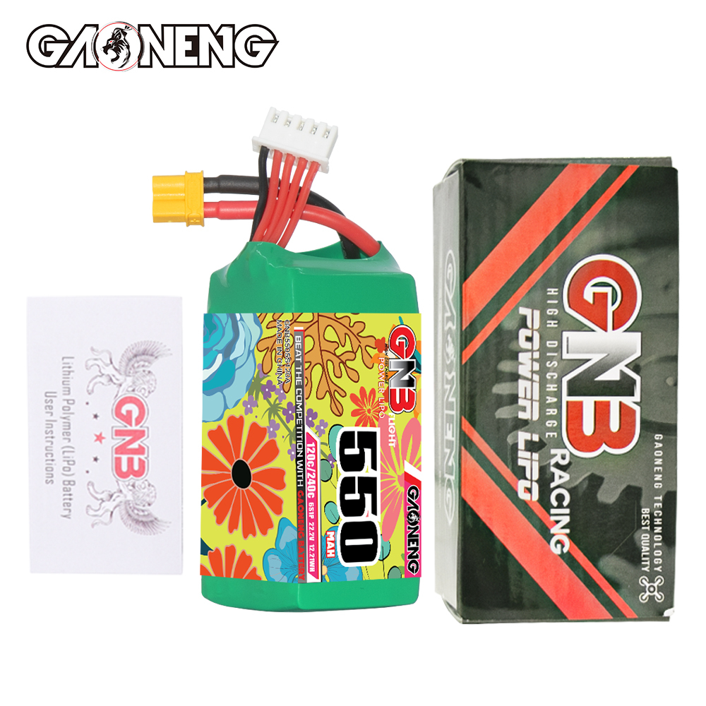 GAONENG GNB 6S 22.2V 550mAh 120C XT30 LiPo Battery