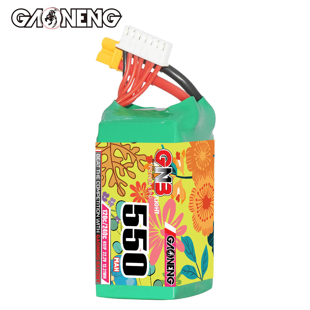 GAONENG GNB 6S 22.2V 550mAh 120C XT30 LiPo Battery
