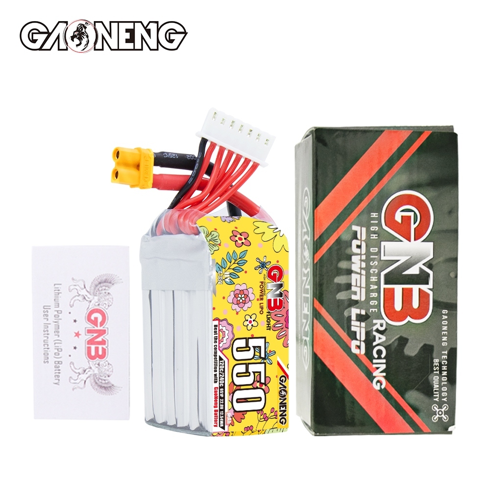 GAONENG GNB LiHV 6S 22.8V 550mAh 120C XT30 LiPo Battery
