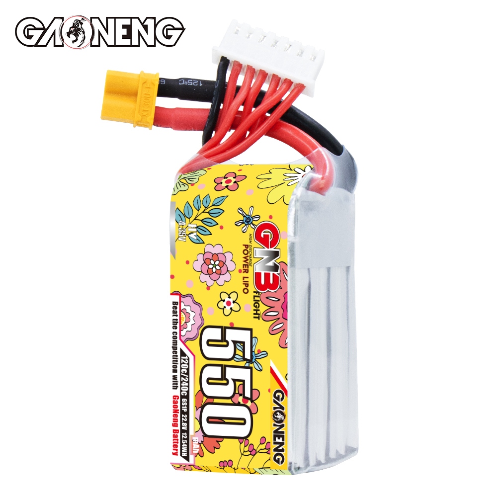 GAONENG GNB LiHV 6S 22.8V 550mAh 120C XT30 LiPo Battery