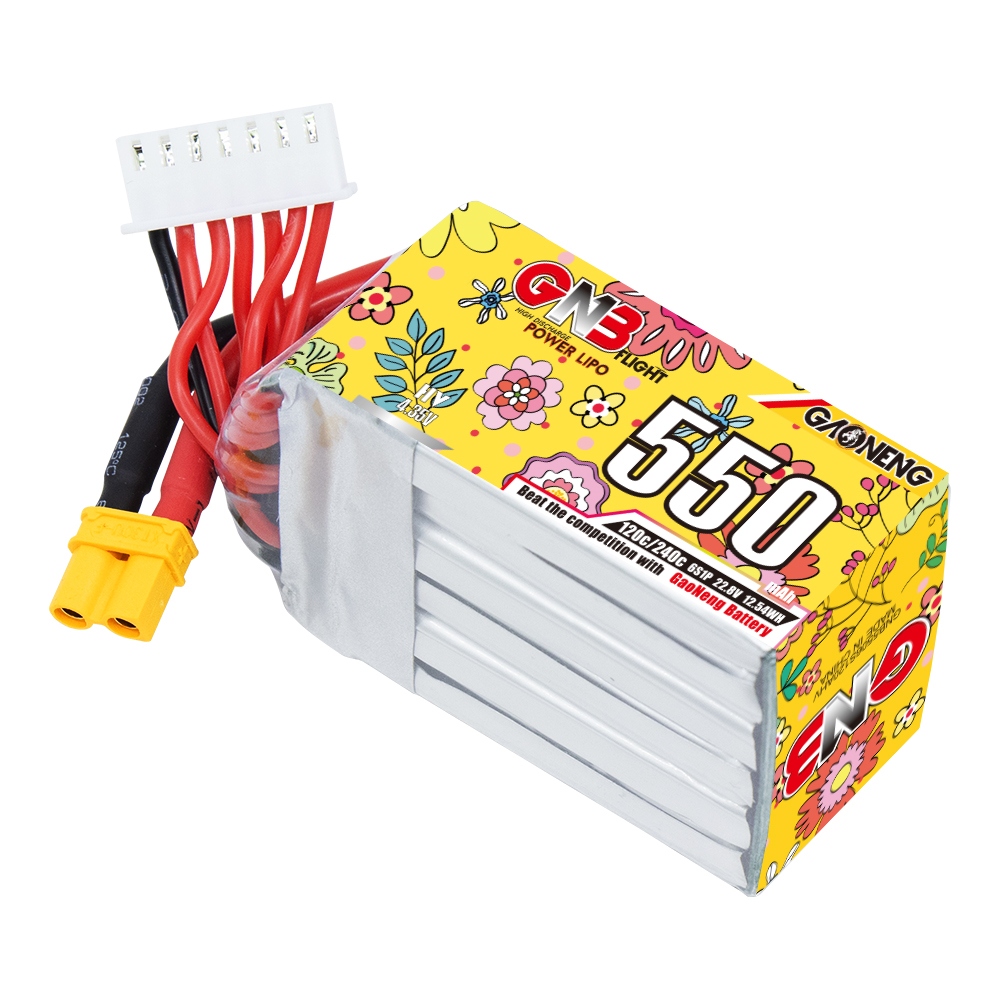 GAONENG GNB LiHV 6S 22.8V 550mAh 120C XT30 LiPo Battery
