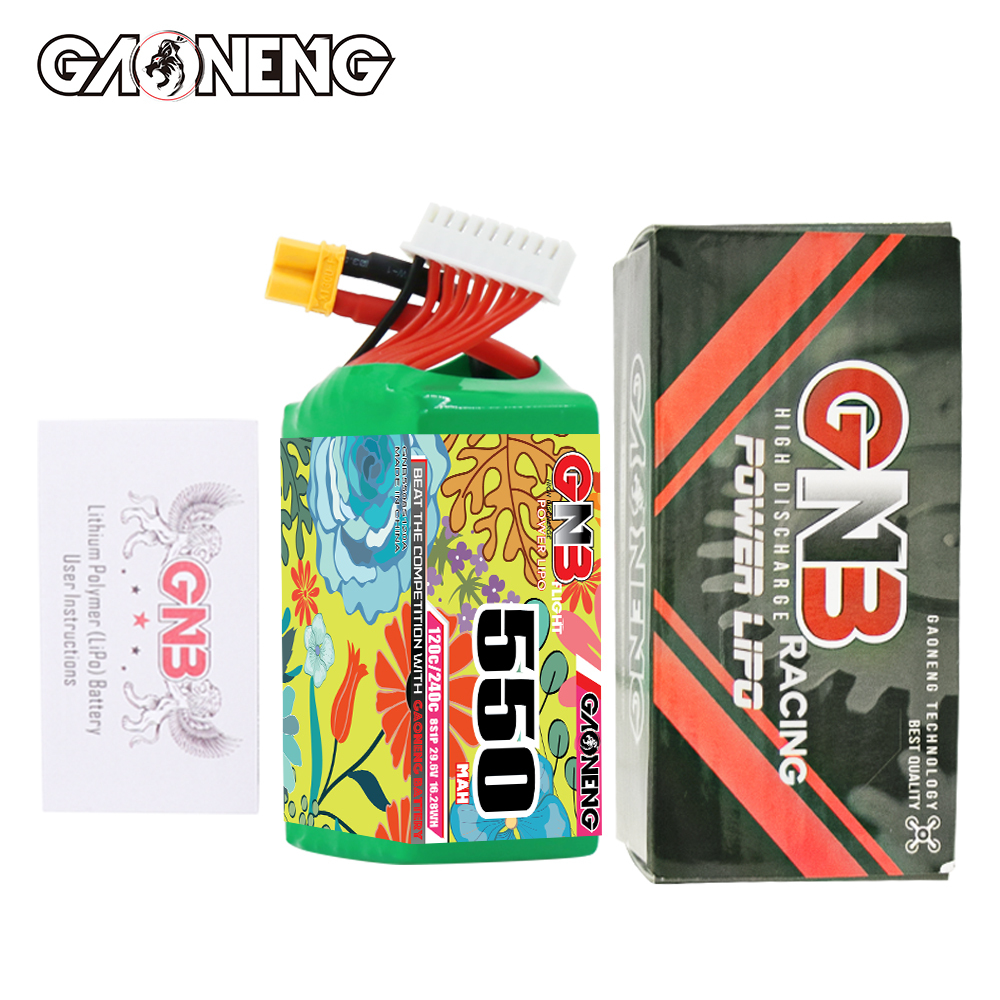 GAONENG GNB LiHV 8S 29.6V 550mAh 120C XT30 LiPo Battery
