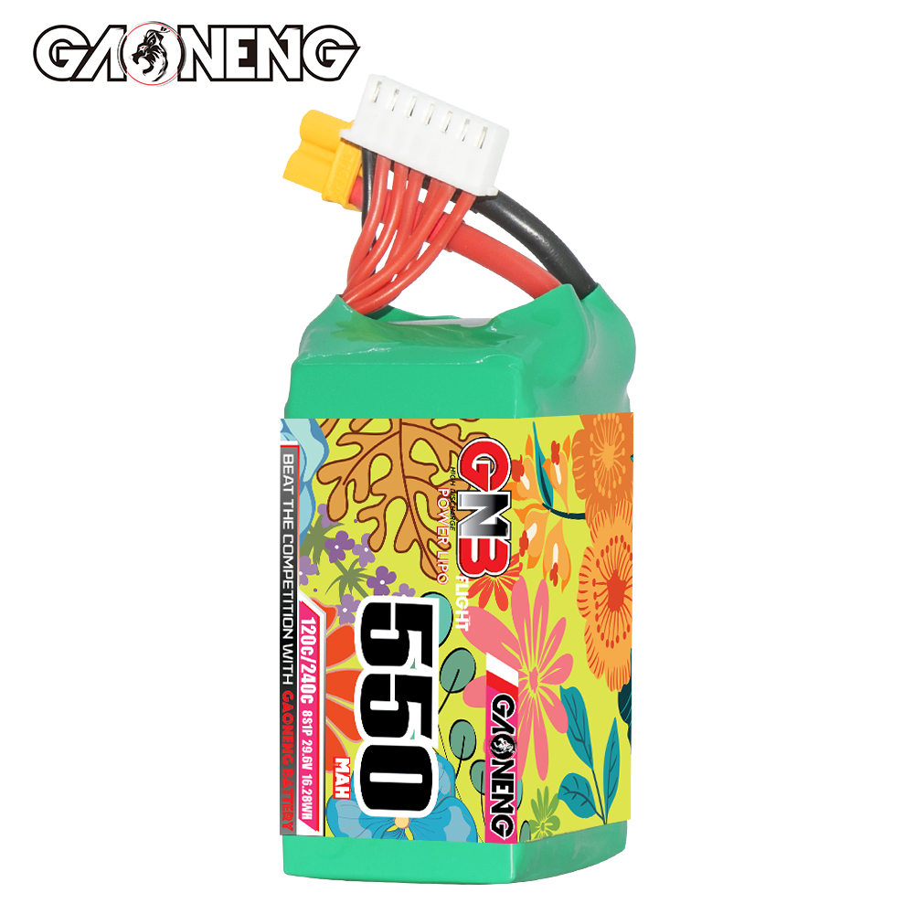 GAONENG GNB LiHV 8S 29.6V 550mAh 120C XT30 LiPo Battery