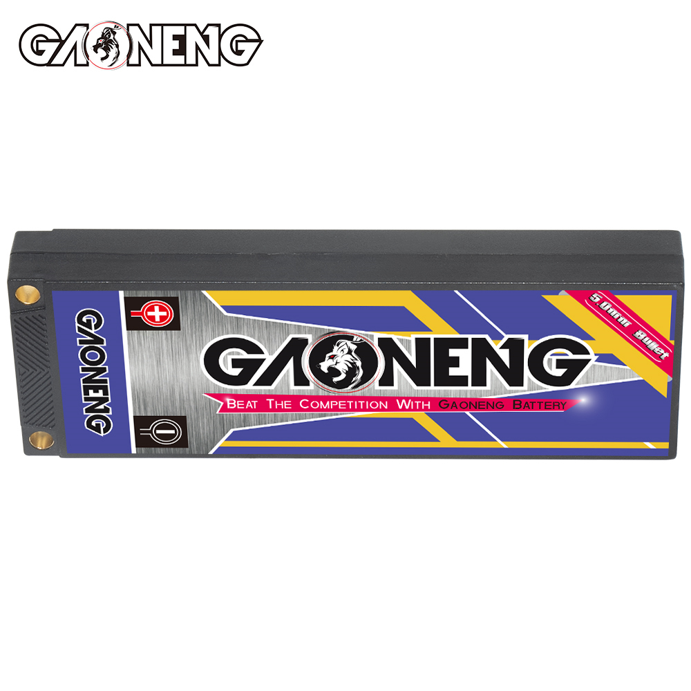 GAONENG GNB 2S 7.4V 5600mAh 140C LCG 5mm Bullet Hard Case LiPo Battery