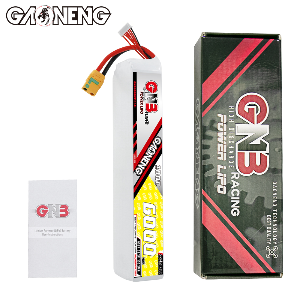 GAONENG GNB 6S 6S2P 22.2V 6000mAh 100C LiPo Battery XT90S