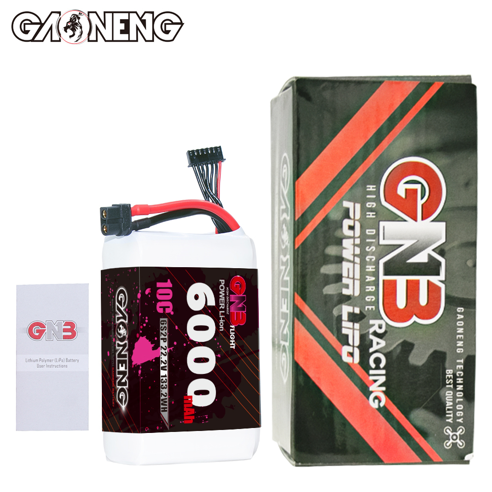 GAONENG GNB 6S 22.2V 6000mAh 10C XT60 Li-ion Battery made with Sony 18650 VTC6