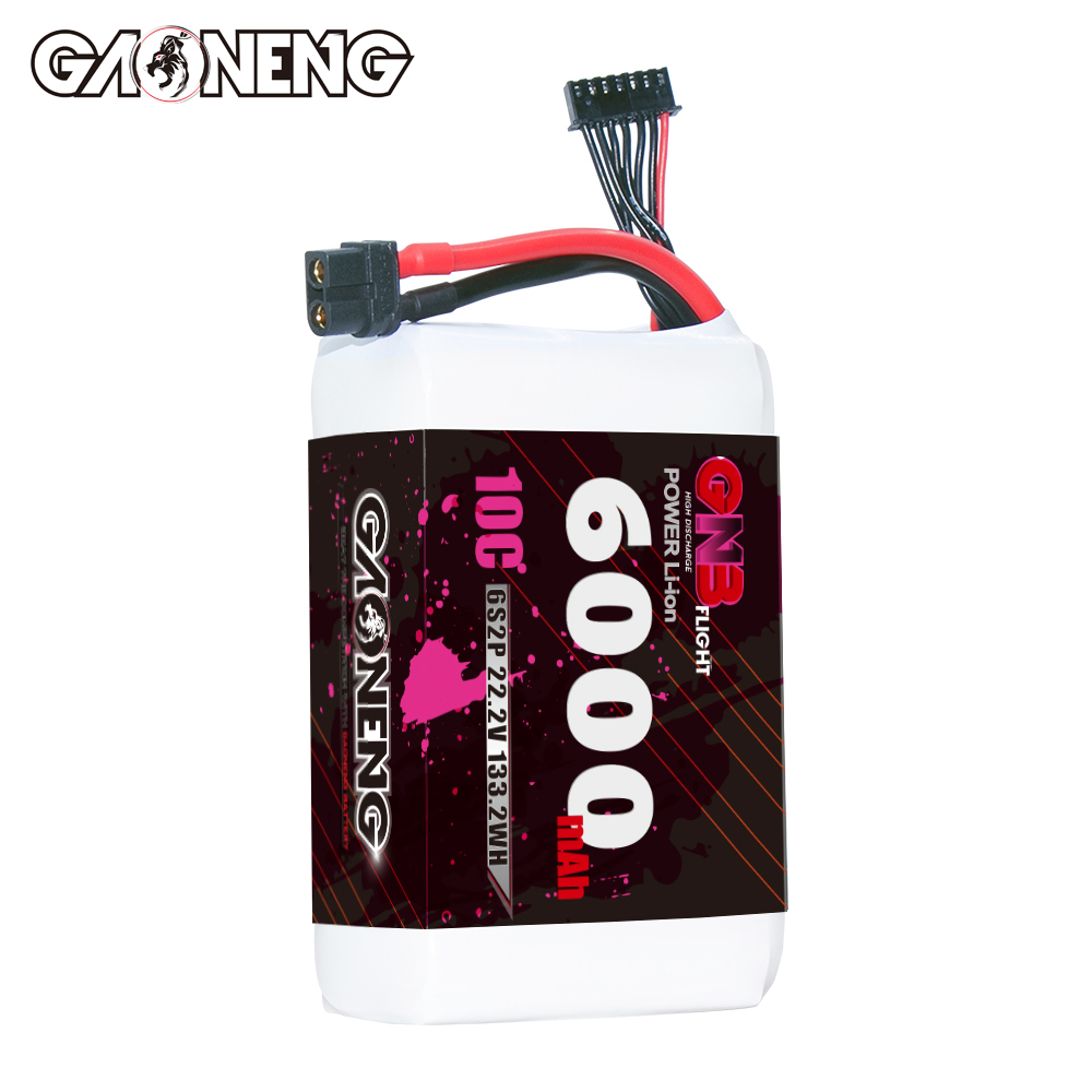 GAONENG GNB 6S 22.2V 6000mAh 10C XT60 Li-ion Battery made with Sony 18650 VTC6