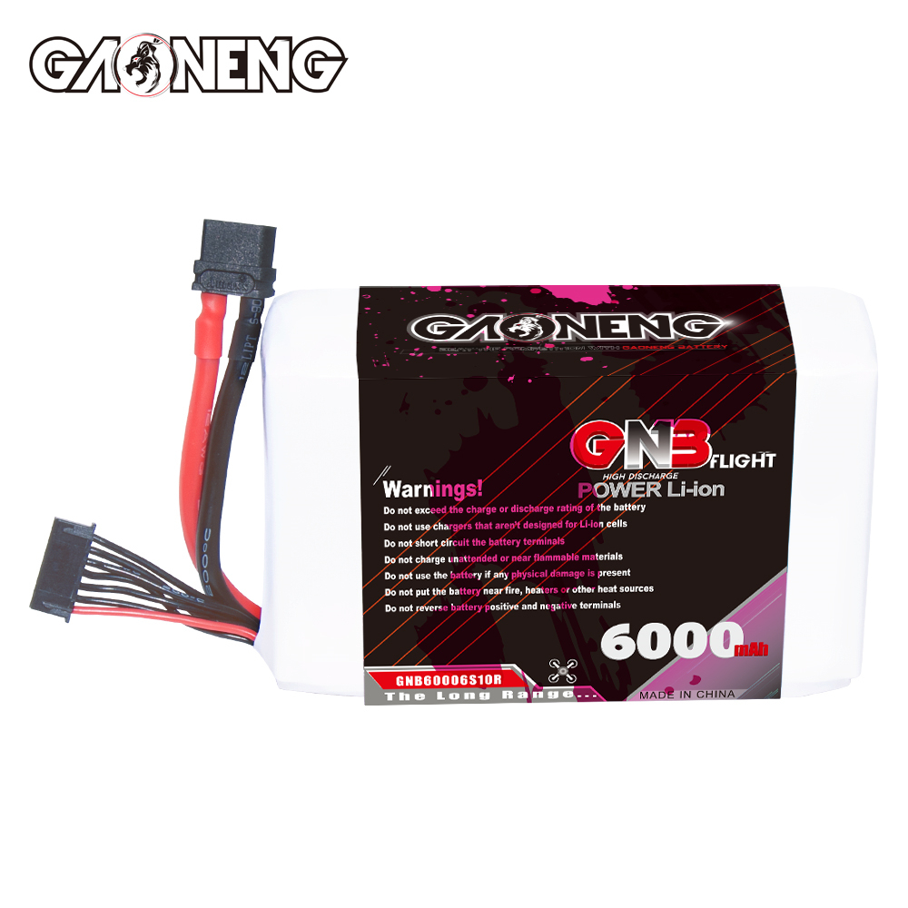 GAONENG GNB 6S 22.2V 6000mAh 10C XT60 Li-ion Battery made with Sony 18650 VTC6