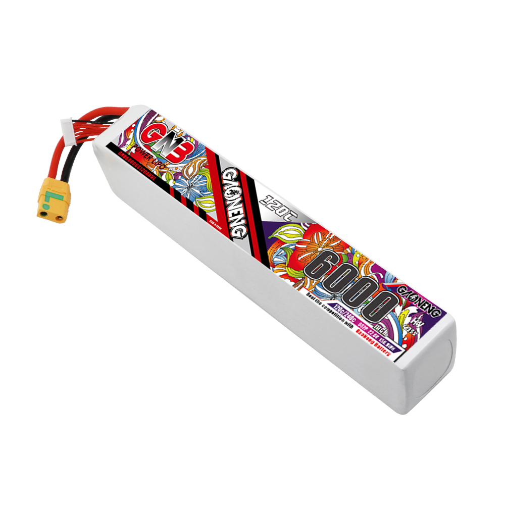 GAONENG GNB 6S 6S2P 30.4V HV 6000mAh 120C LiPo Battery XT90S