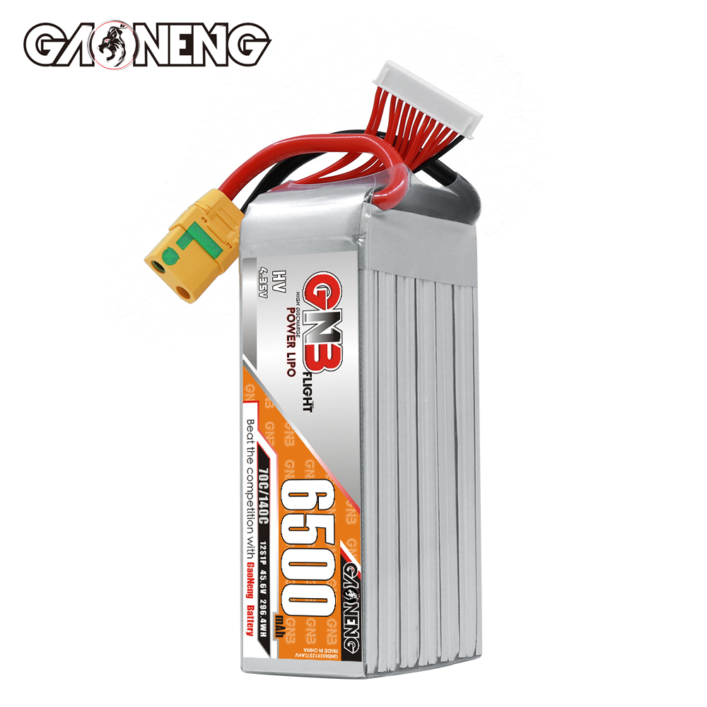 GAONENG GNB 12S1P 45.6V HV 6500mAh 70C LiPo Battery XT90S