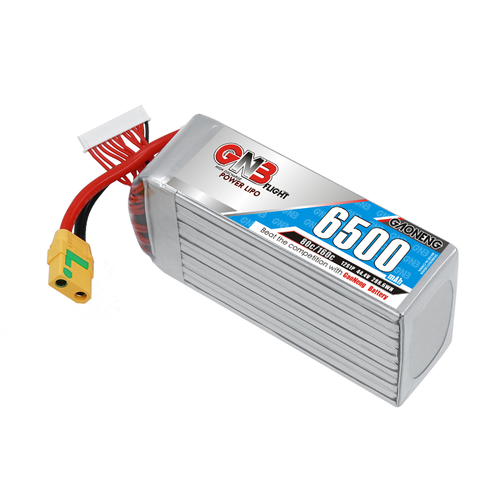 GAONENG GNB 12S1P 44.4V 6500mAh 80C LiPo Battery XT90S