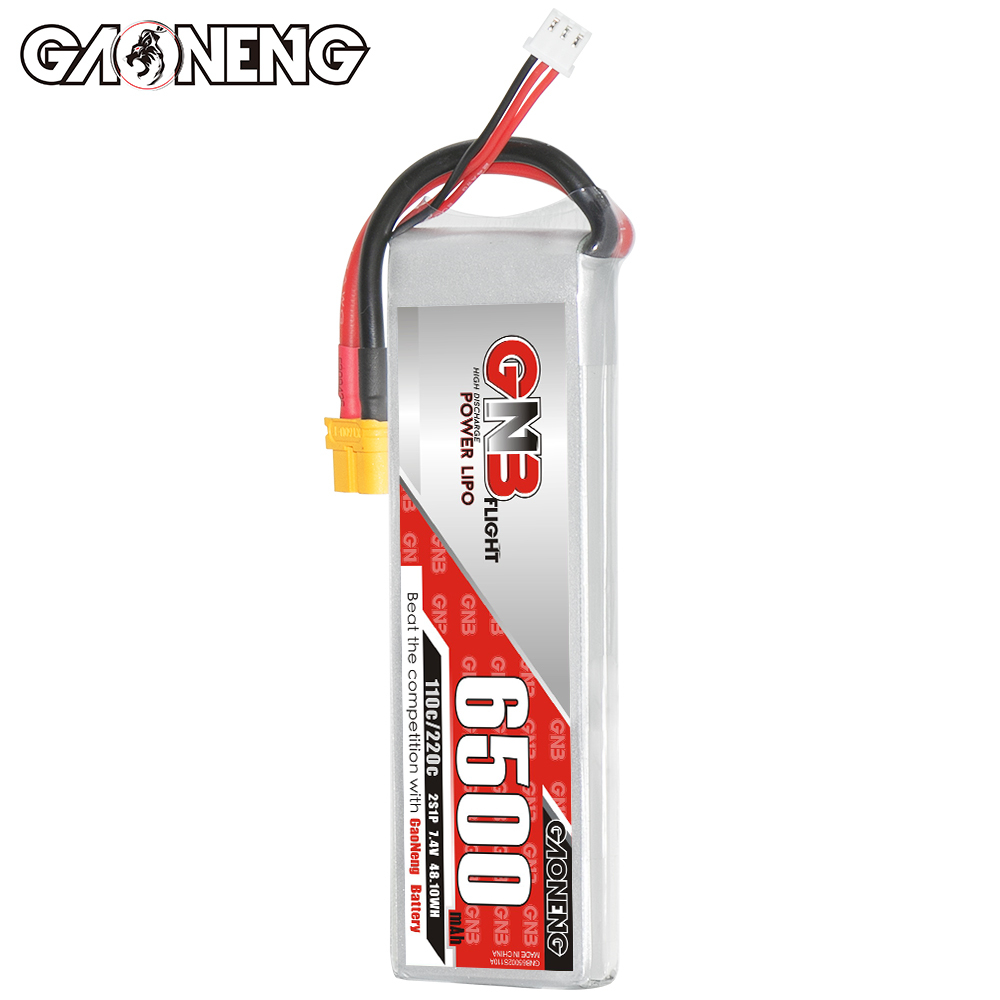GAONENG GNB 2S 7.4V 6500mah 110C LiPo Battery XT60