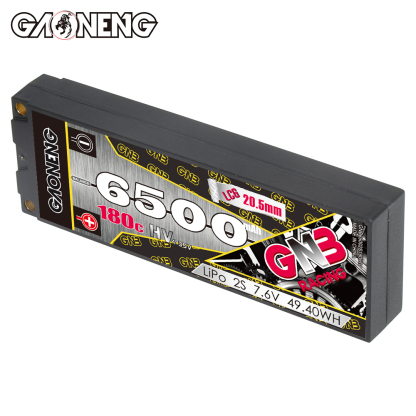 GAONENG GNB 2S 7.6V 6500mAh 180C  5mm Bullet Hard Case LiPo Battery LCG