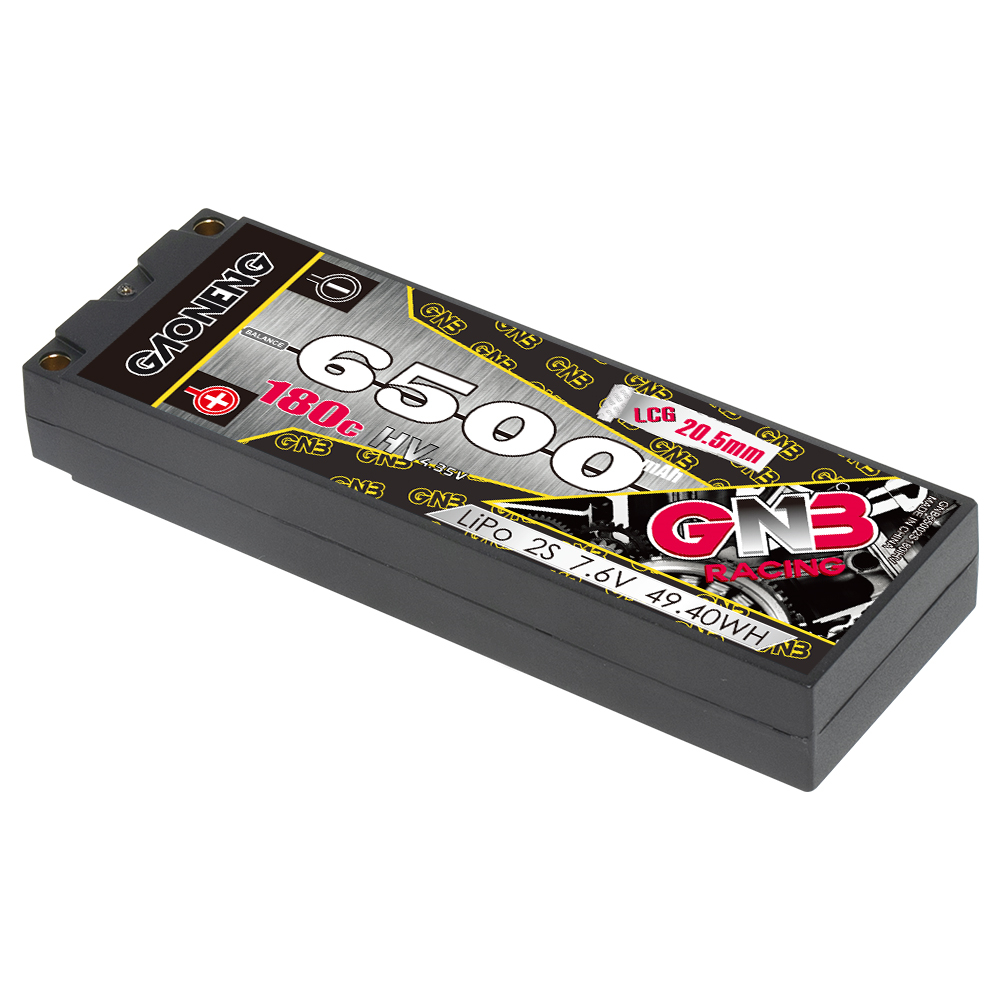 GAONENG GNB 2S 7.6V 6500mAh 180C  5mm Bullet Hard Case LiPo Battery LCG