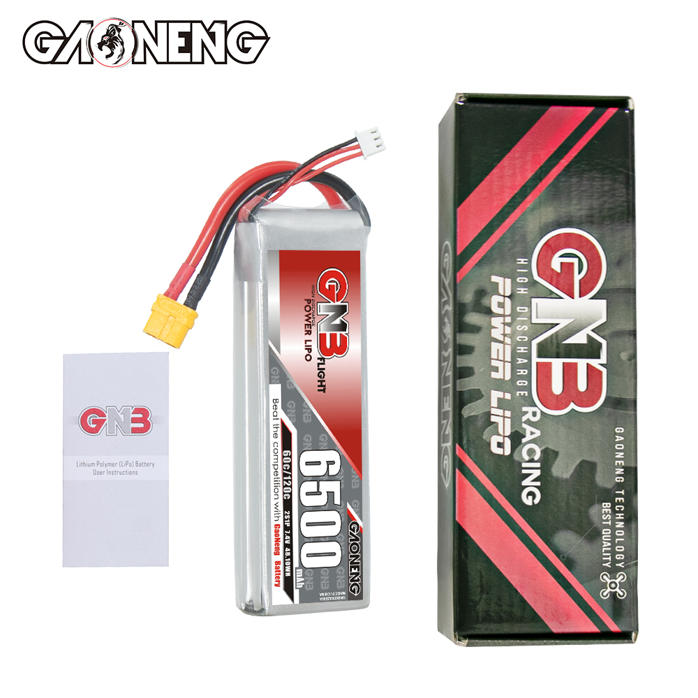 GAONENG GNB 2S 7.4V 6500mAh 60C LiPo Battery XT60