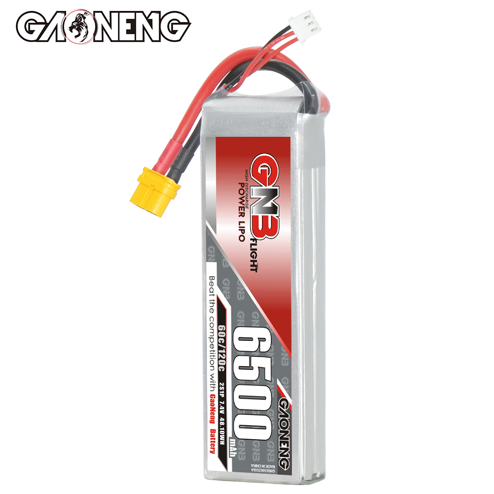 GAONENG GNB 2S 7.4V 6500mAh 60C LiPo Battery XT60