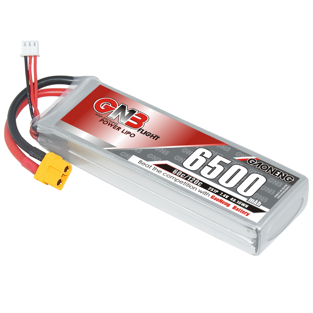 GAONENG GNB 2S 7.4V 6500mAh 60C LiPo Battery XT60