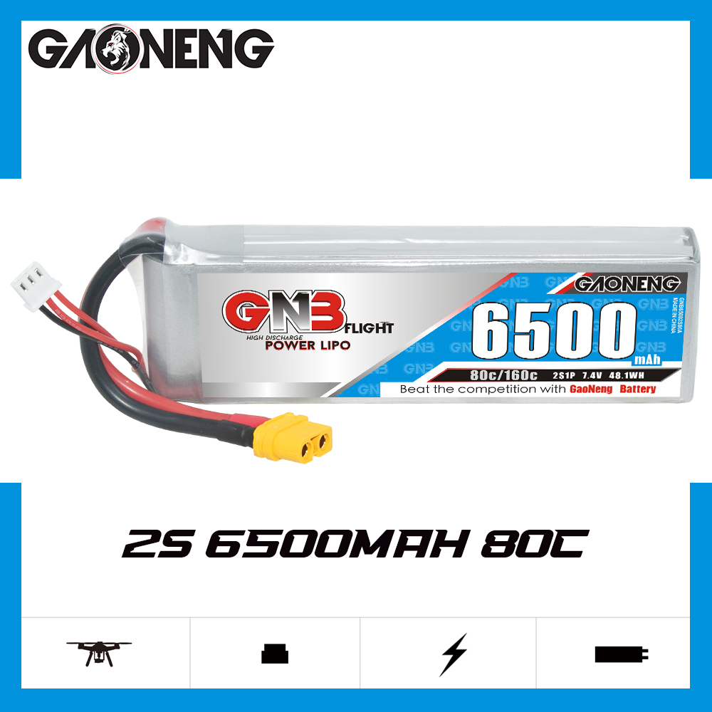 GAONENG GNB 6500mAh  80C LiPo Battery XT60