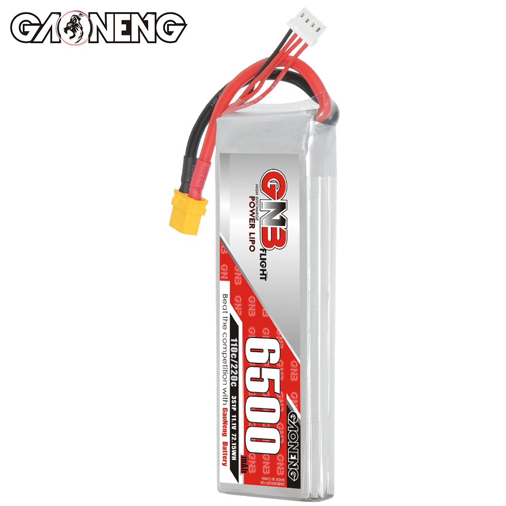 GAONENG GNB 3S 11.1V 6500mAh 110C LiPo Battery XT60