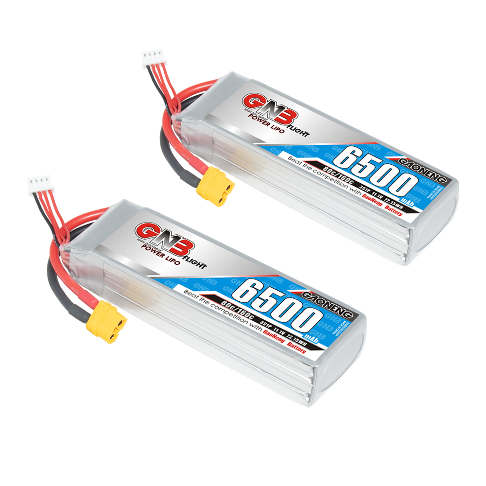 GAONENG GNB 3S 11.1V 6500mAh 80C LiPo Battery 