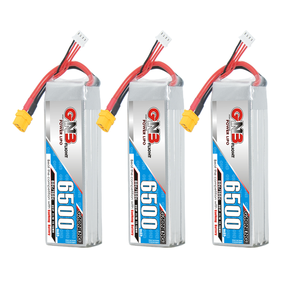 GAONENG GNB 3S 11.1V 6500mAh 80C LiPo Battery 