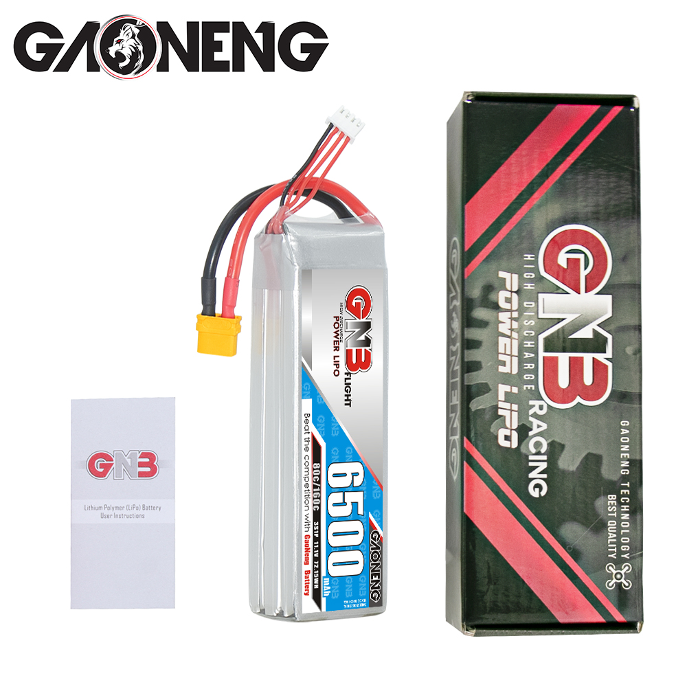 GAONENG GNB 3S 11.1V 6500mAh 80C LiPo Battery 