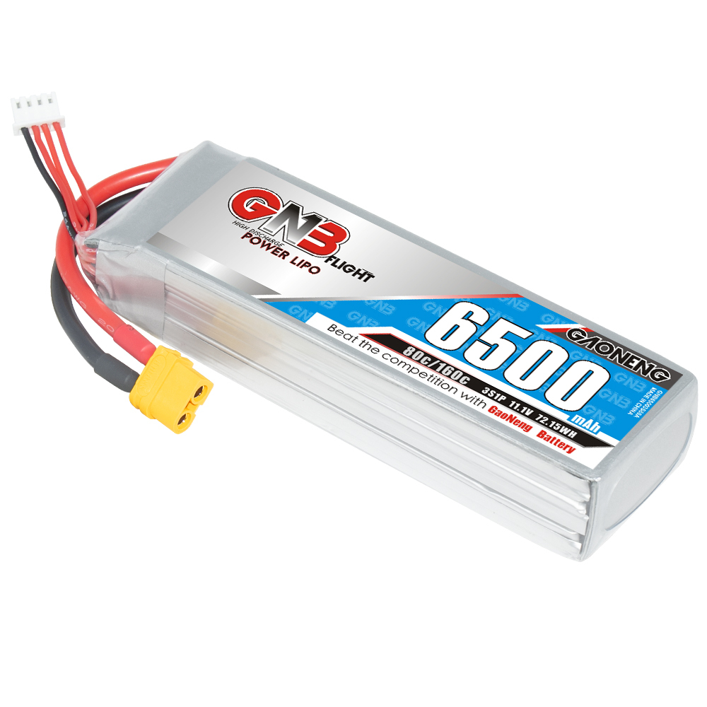 GAONENG GNB 3S 11.1V 6500mAh 80C LiPo Battery 