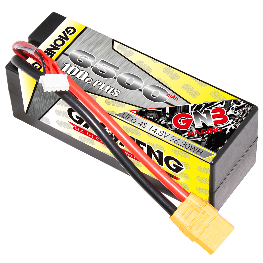 GAONENG GNB 4S 14.8V 6500mAh 120C Cabled Hard Case LiPo Battery RC Car