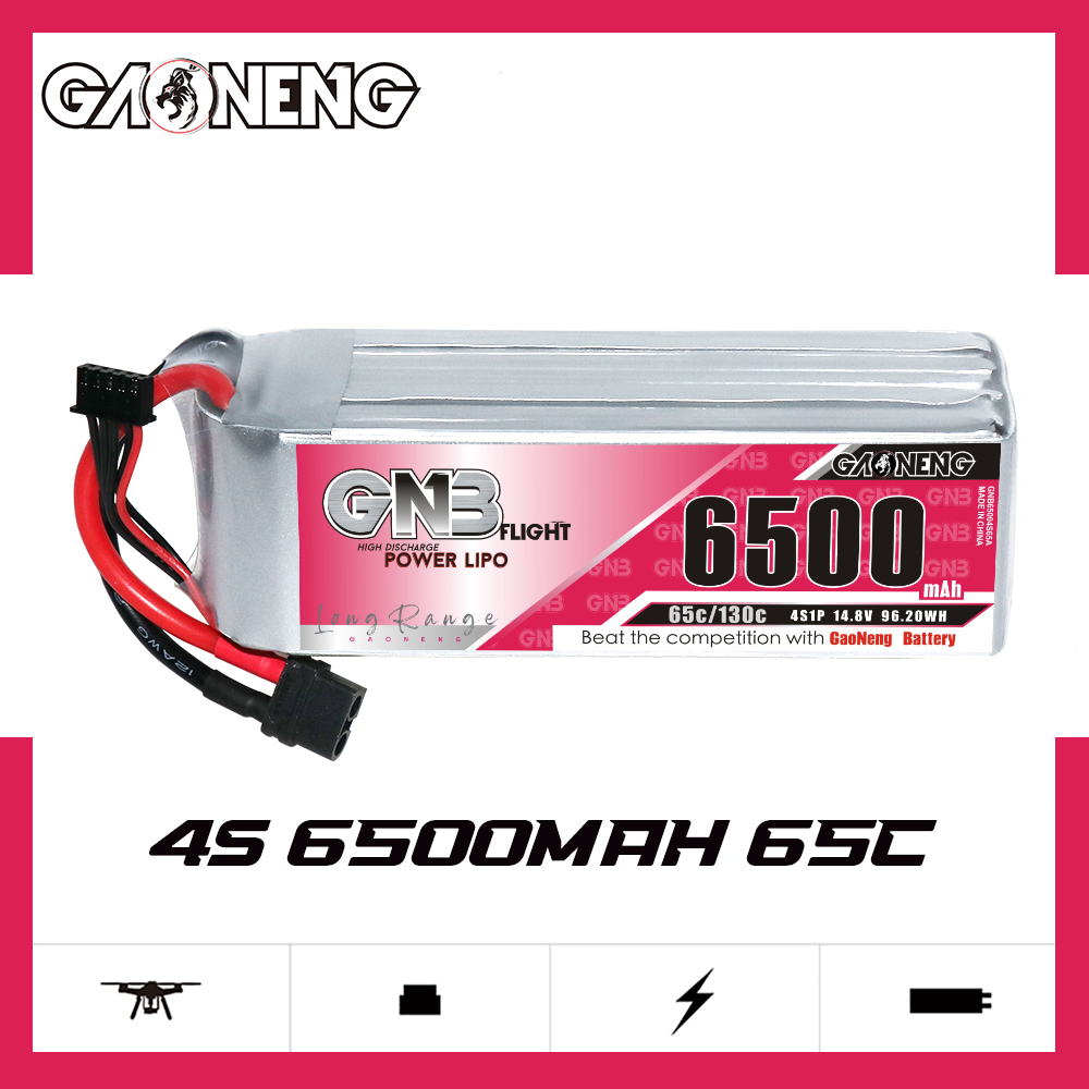 GAONENG GNB HV 4S 14.8V 6500mAh 65C XT60 LiPo Battery