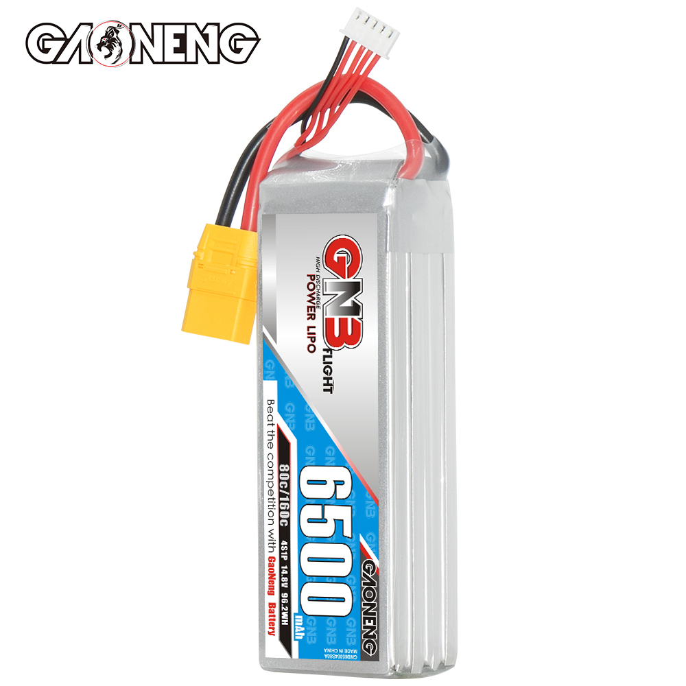 GAONENG GNB 4S 14.8V 6500mAh 80C LiPo Battery XT90