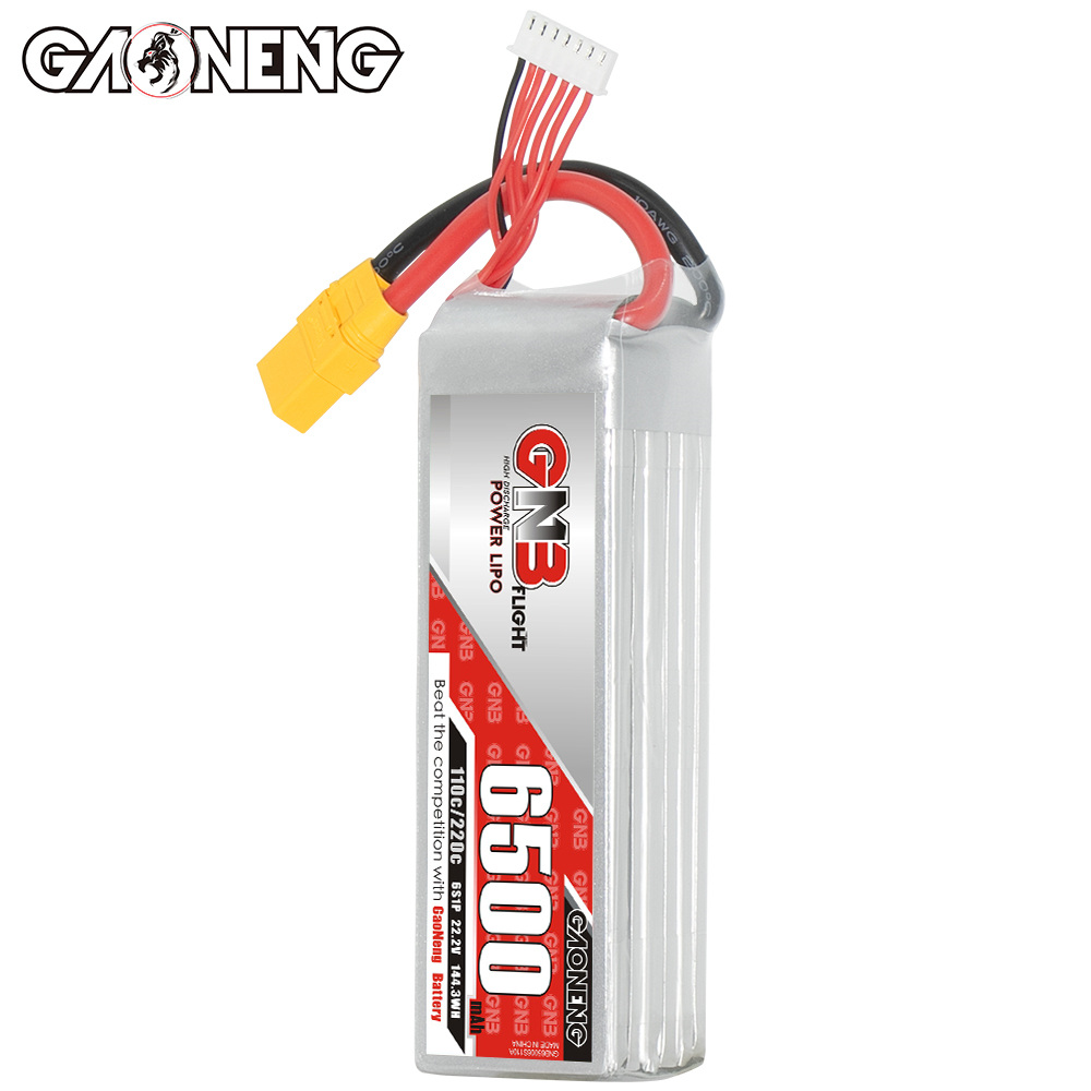 GAONENG GNB 6S 22.2V 6500mAh 110C LiPo Battery XT90