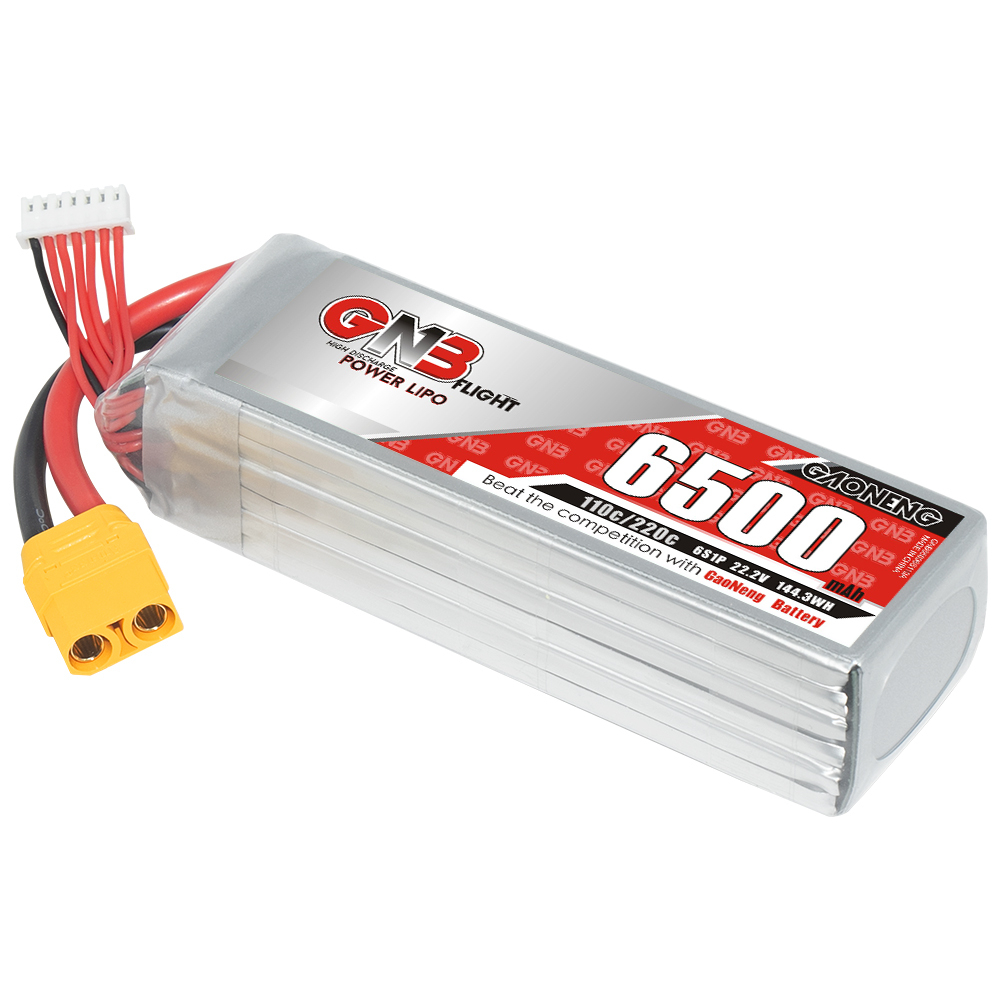 GAONENG GNB 6S 22.2V 6000mAh 100C XT90 RC LiPo Battery Drone Car Boat