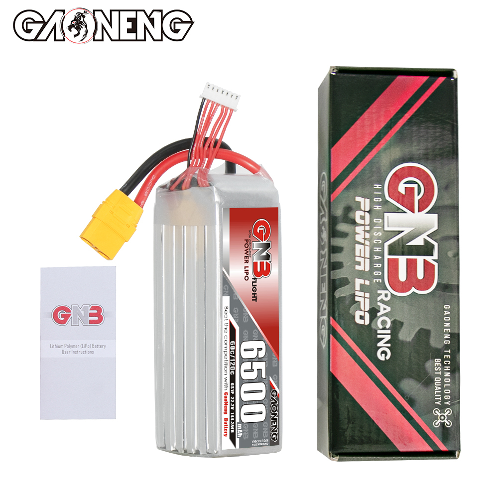 GAONENG GNB 6S 22.2V 6500mAh 60C LiPo Battery XT90