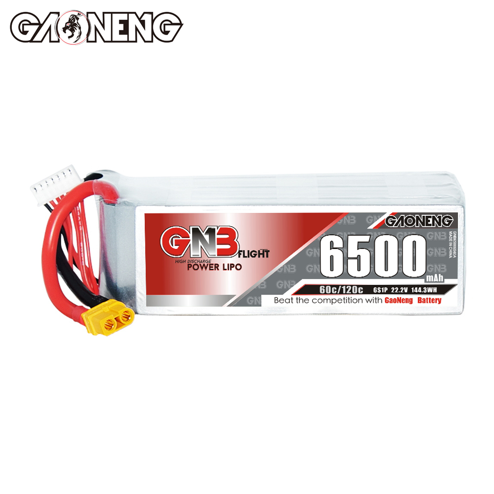 GAONENG GNB 6S 22.2V 6500mAh 60C LiPo Battery XT60