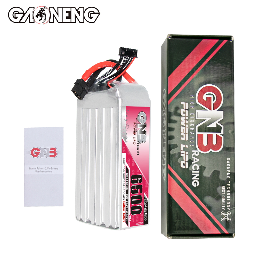 GAONENG GNB 6S 22.2V 6500mAh 65C LiPo Battery XT60