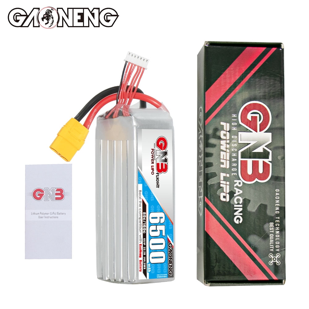 GAONENG GNB 6S 22.2V 6500mAh 80C LiPo Battery XT90