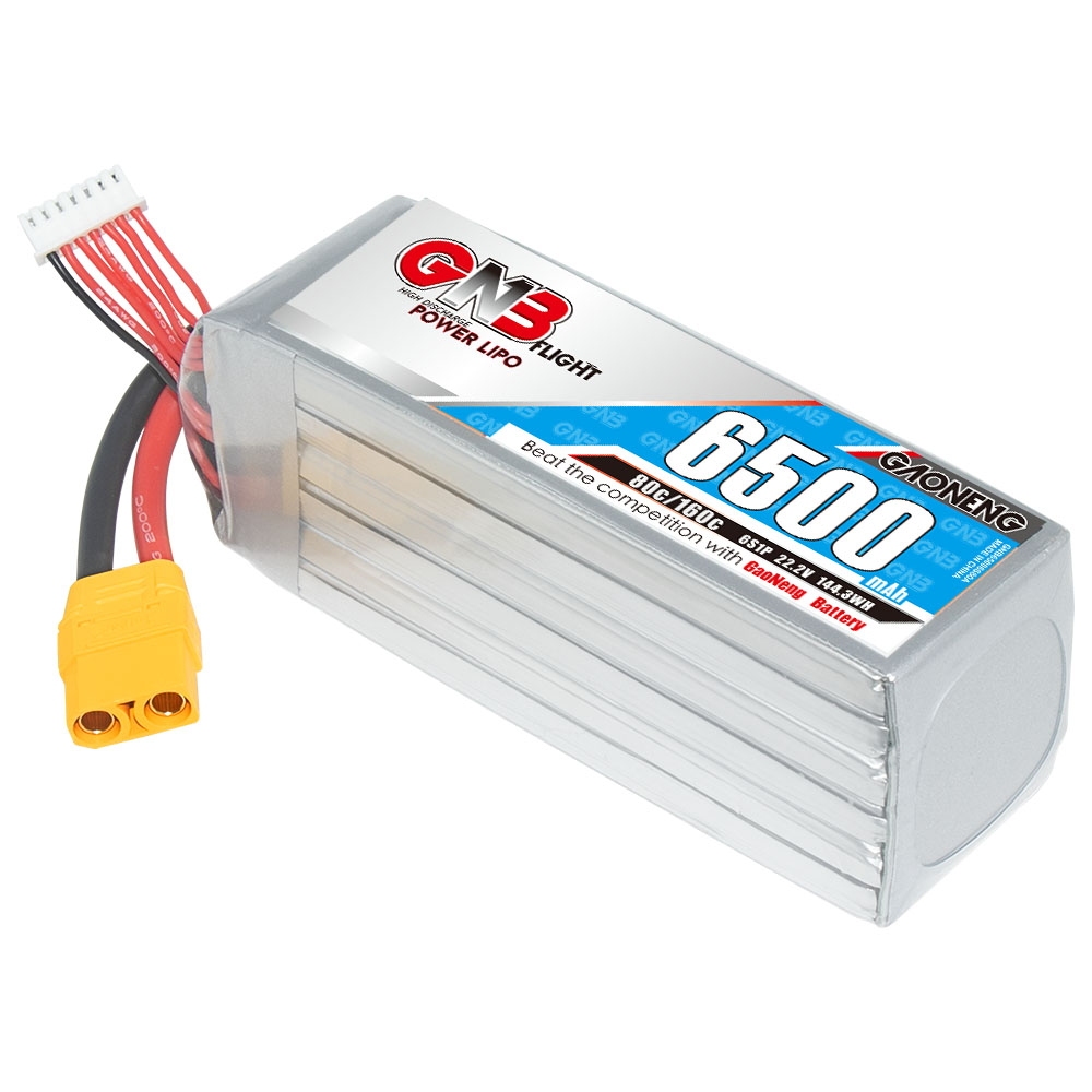 GAONENG GNB 6S 22.2V 6500mAh 80C LiPo Battery XT90
