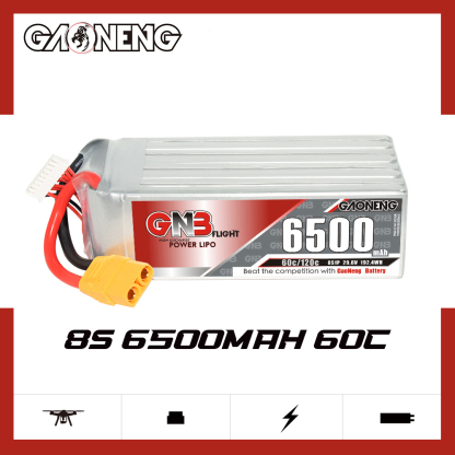 GAONENG GNB 8S 29.6V 6500mAh 60C LiPo Battery XT90