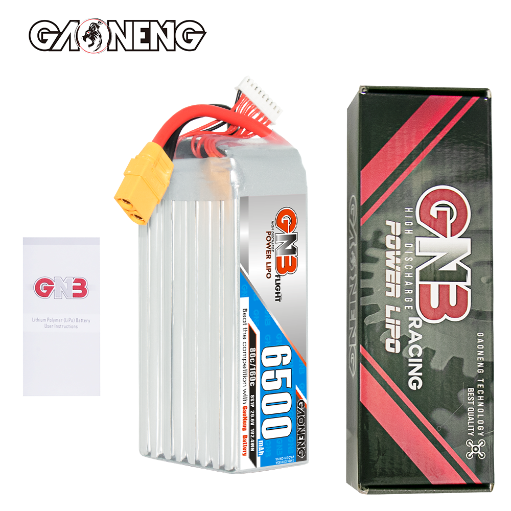 GAONENG GNB 8S 29.6V 6500mAh 80C LiPo Battery XT90