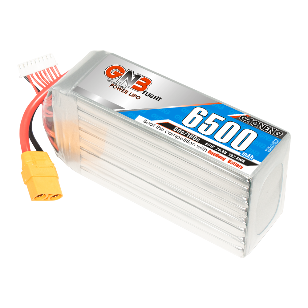 GAONENG GNB 8S 29.6V 6500mAh 80C LiPo Battery XT90