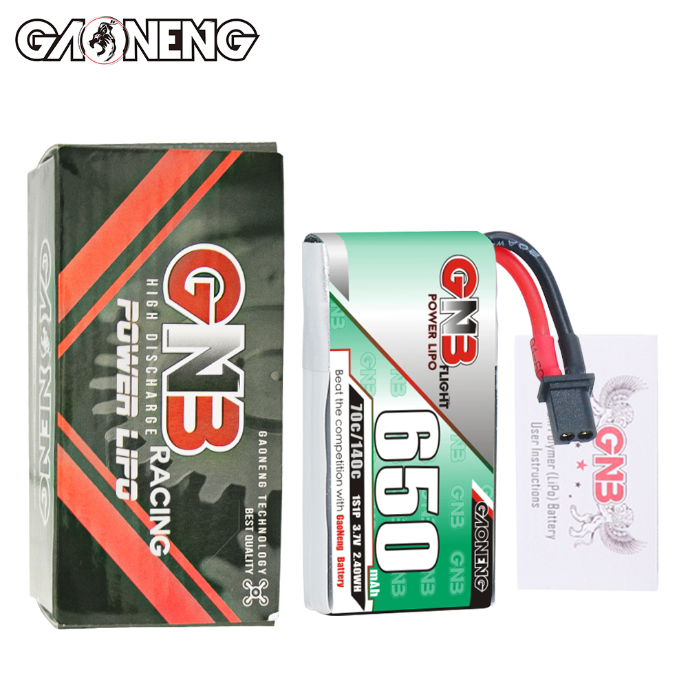 [Copy]GAONENG GNB 1S 3.7V 650mAh 70C A30 LiPo Battery