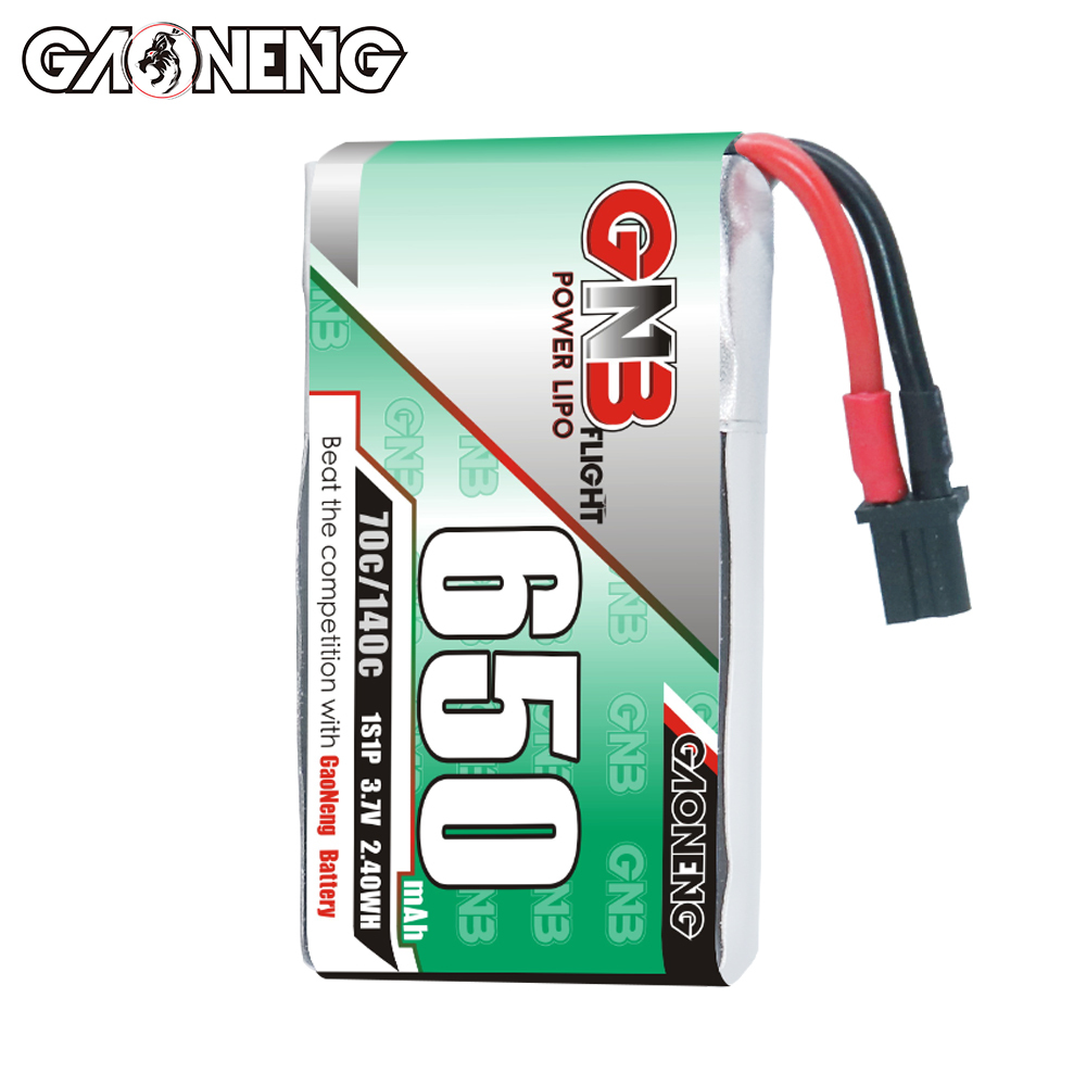 [Copy]GAONENG GNB 1S 3.7V 650mAh 70C A30 LiPo Battery